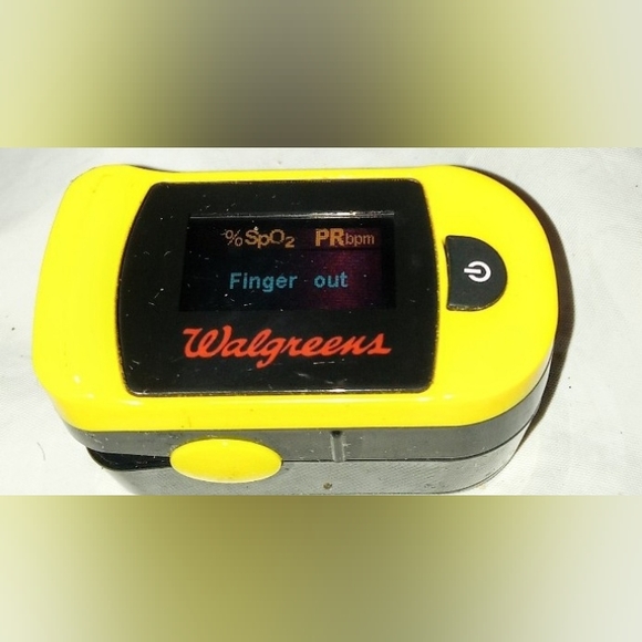 Walgreens Yellow Pulse Oximeter - Picture 1 of 3